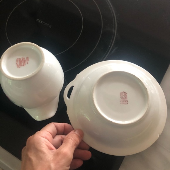 Noritake hand painted creamer and plate - Picture 9 of 11